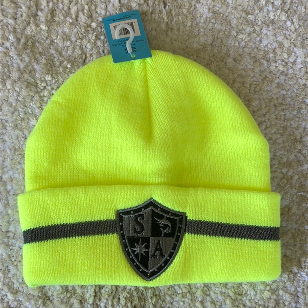 💛 Kids Neon Yellow Tuque 💛